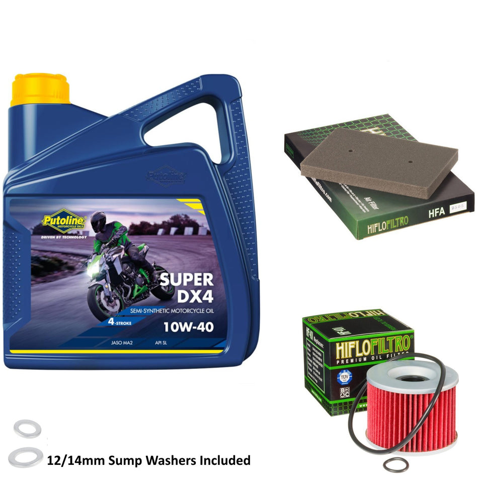 Putoline DX4 10w40 4L Oil & HF401 & HFA2505 Oil Filter Kit