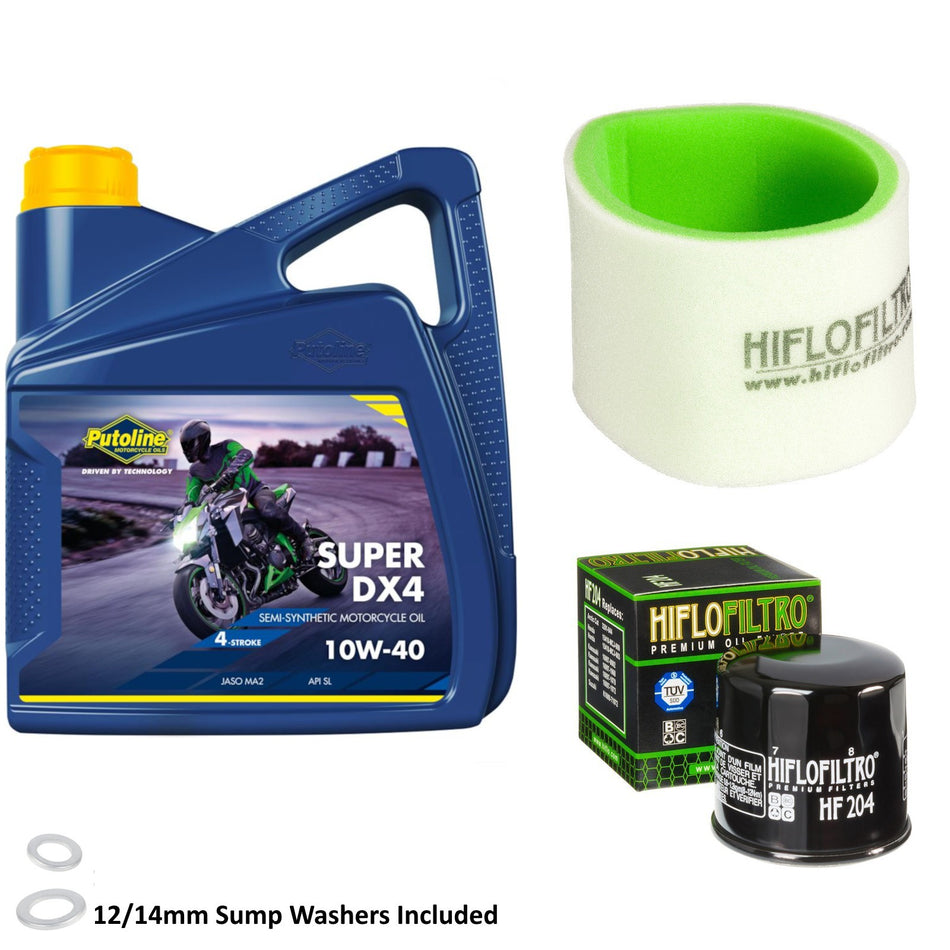 Putoline DX4 10w40 4L Oil & HF204 & HFF2028 Oil Filter Kit