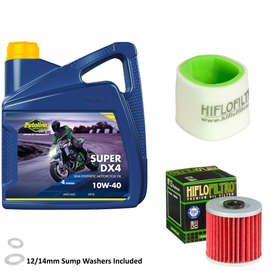 Putoline DX4 10w40 4L Oil & HF123 & HFF2029 Oil Filter Kit