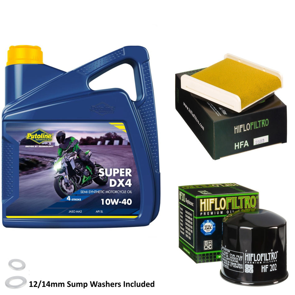 Putoline DX4 10w40 4L Oil & HF202 & HFA2503 Oil Filter Kit