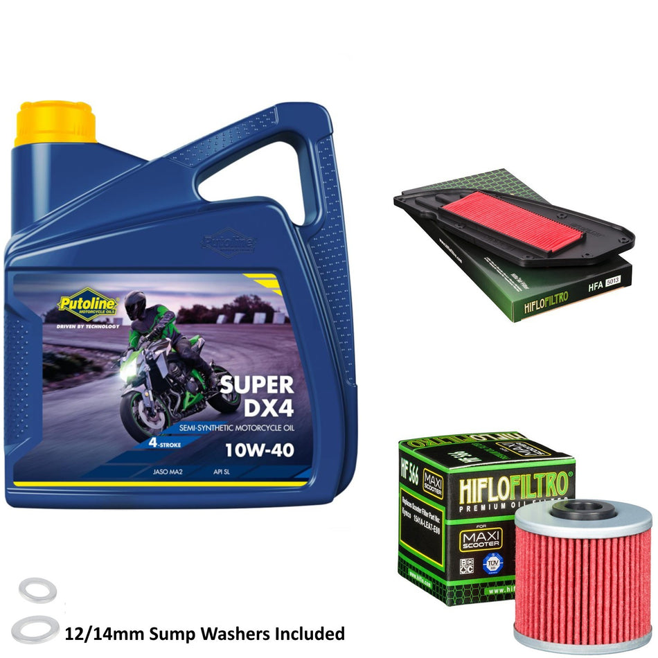 Putoline DX4 10w40 4L Oil & HF566 & HFA5013 Oil Filter Kit