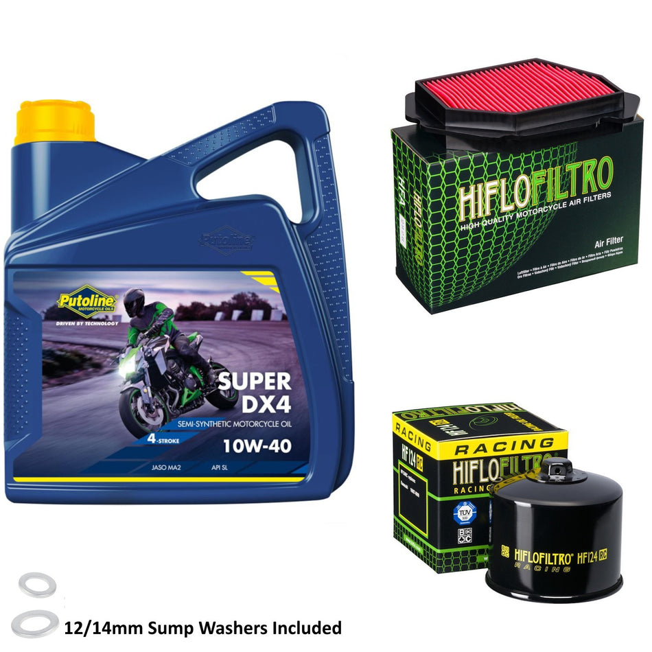 Putoline DX4 10w40 4L Oil & HF124RC & HFA2926 Oil Filter Kit