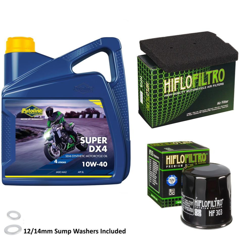 Putoline DX4 10w40 4L Oil & HF303 & HFA2301 Oil Filter Kit
