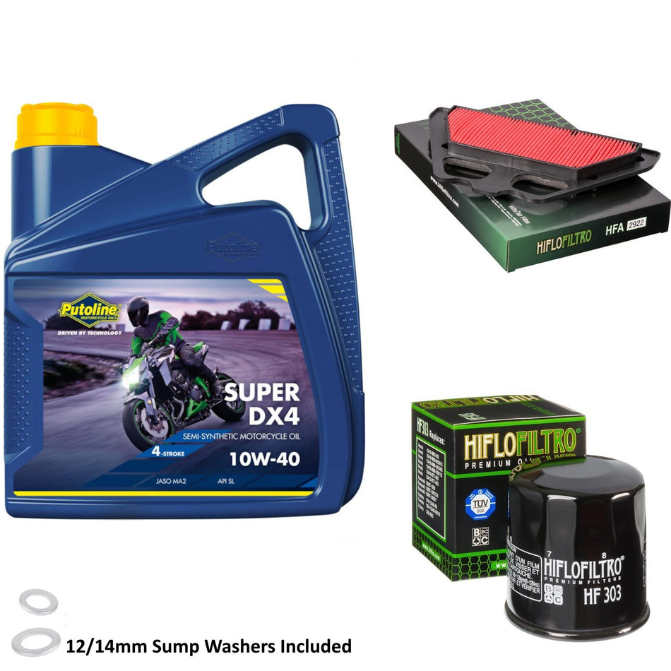 Putoline DX4 10w40 4L Oil & HF303 & HFA2922 Oil Filter Kit