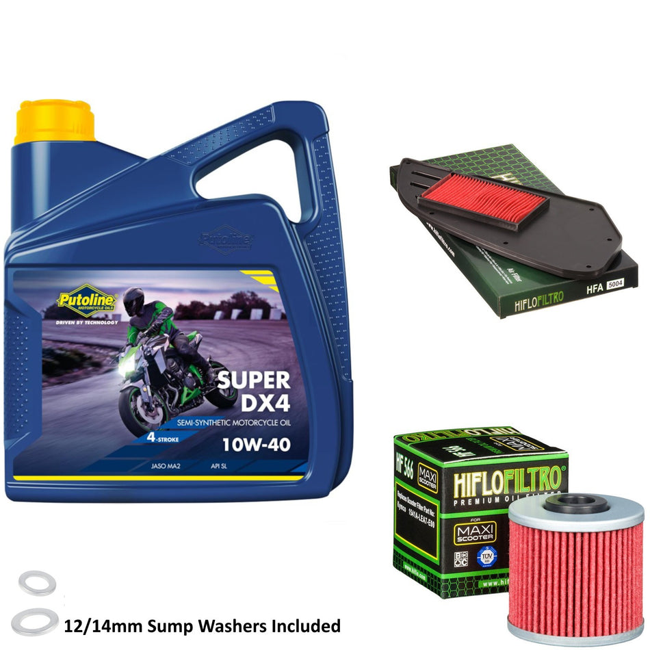 Putoline DX4 10w40 4L Oil & HF566 & HFA5004 Oil Filter Kit