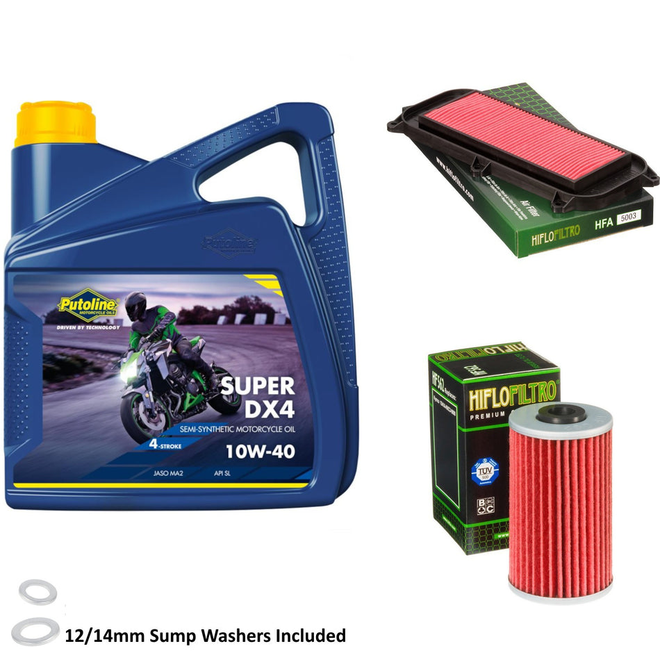Putoline DX4 10w40 4L Oil & HF562 & HFA5003 Oil Filter Kit