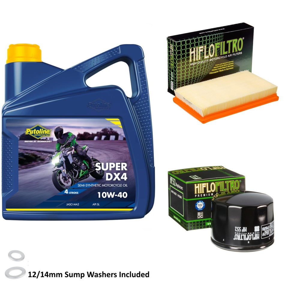 Putoline DX4 10w40 4L Oil & HF552 & HFA6401 Oil Filter Kit
