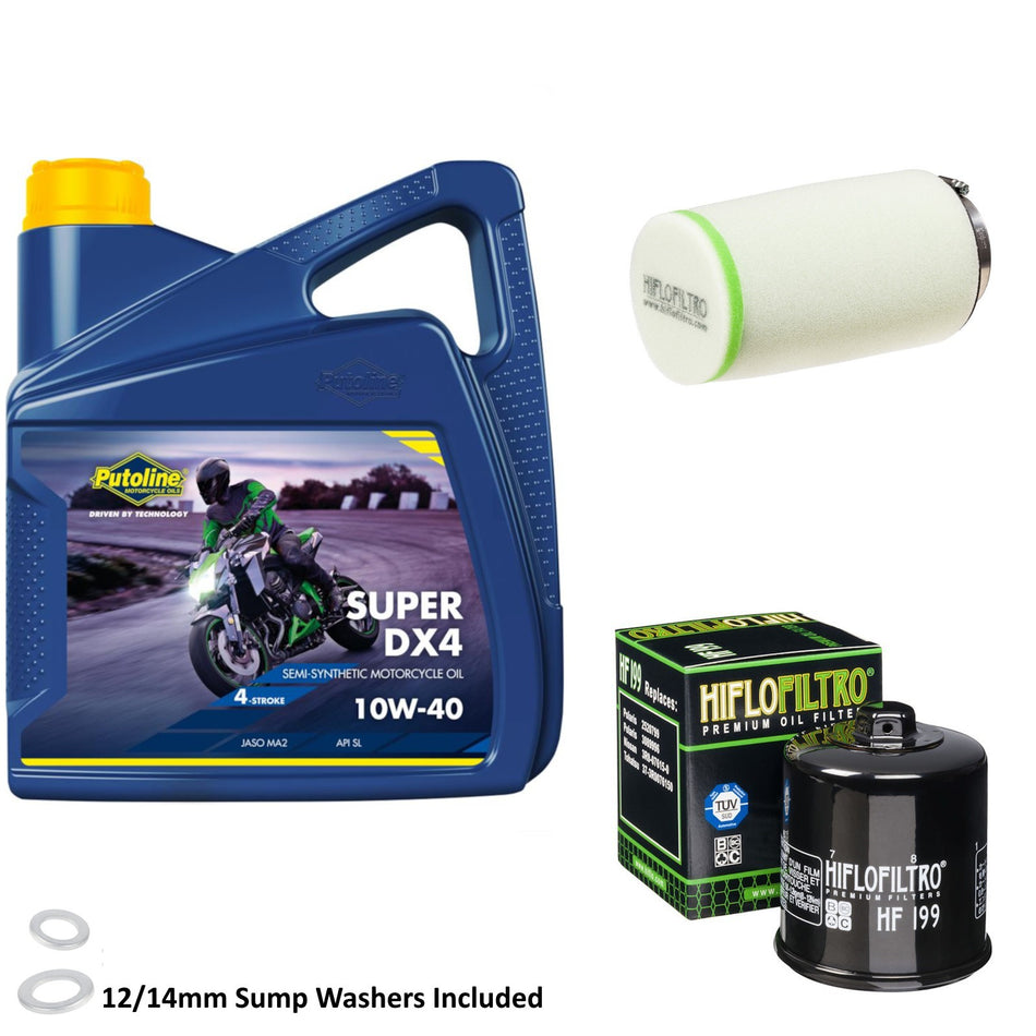 Putoline DX4 10w40 4L Oil & HF199 & HFF7011 Oil Filter Kit