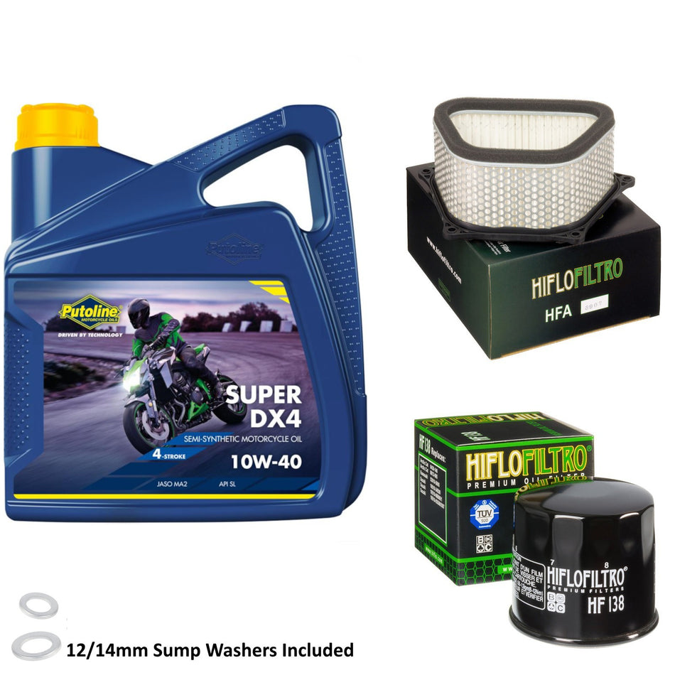 Putoline DX4 10w40 4L Oil & HF138 & HFA3907 Oil Filter Kit