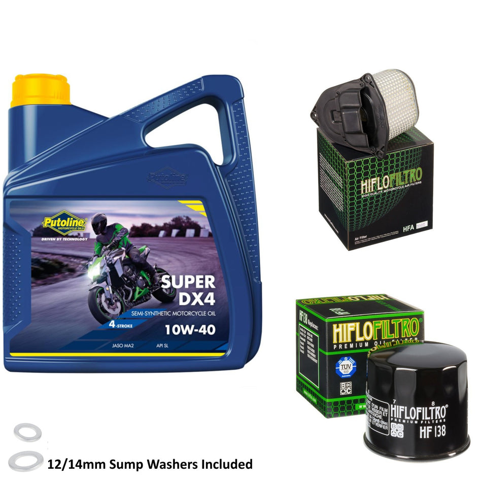 Putoline DX4 10w40 4L Oil & HF138 & HFA3906 Oil Filter Kit