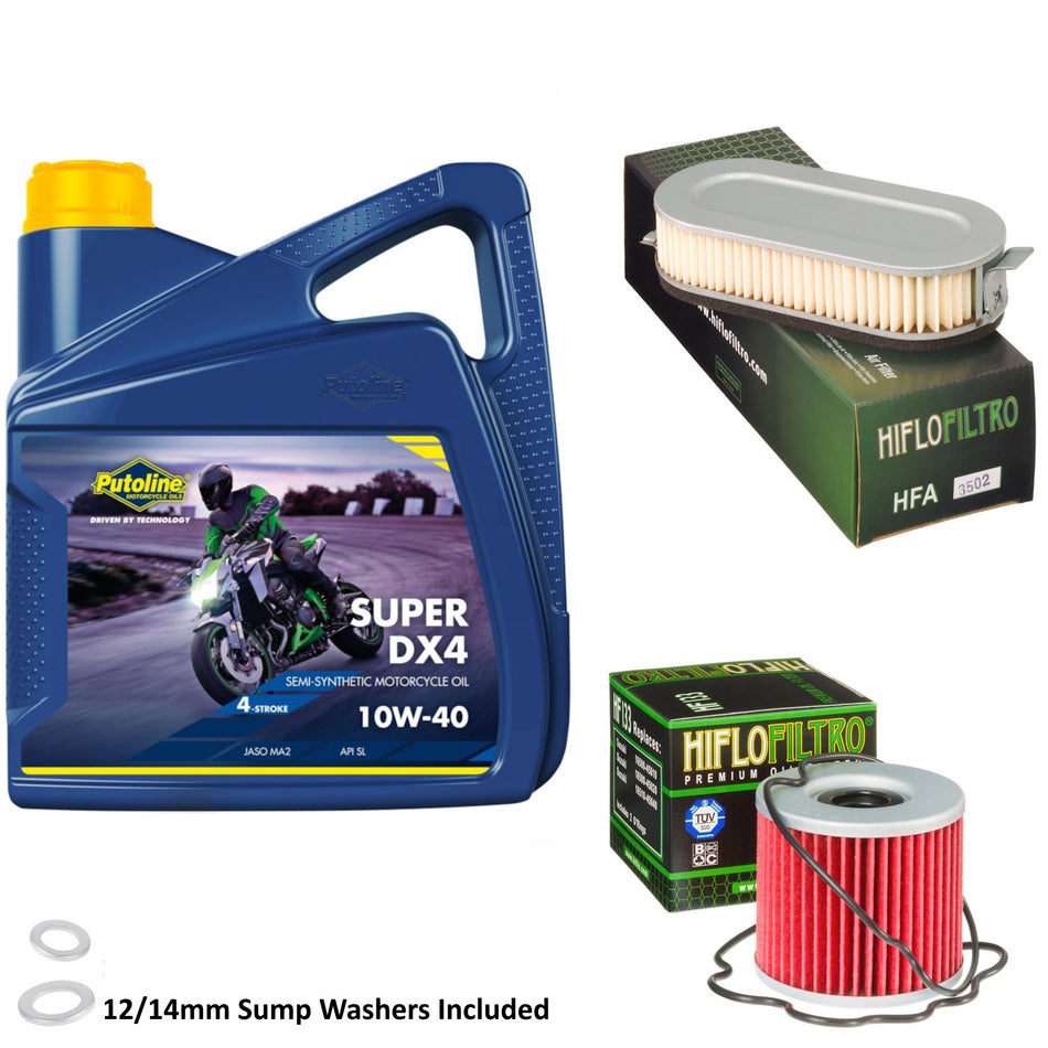 Putoline DX4 10w40 4L Oil & HF133 & HFA3502 Oil Filter Kit