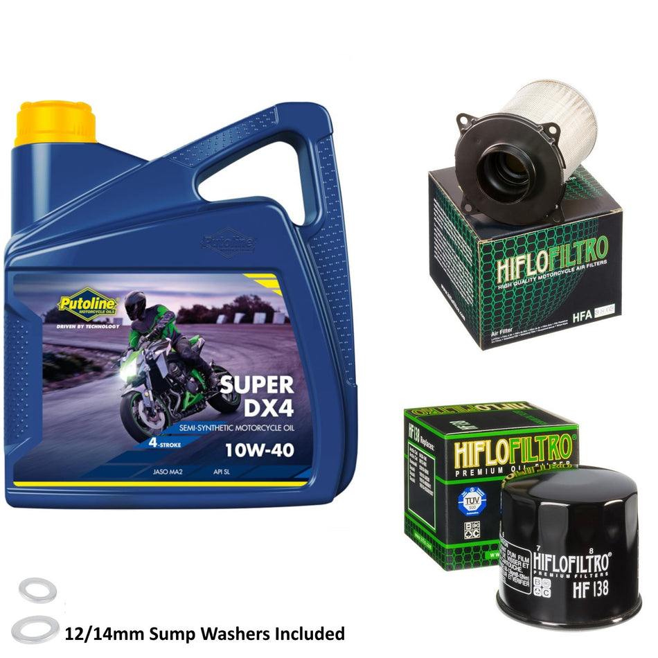 Putoline DX4 10w40 4L Oil & HF138 & HFA3803 Oil Filter Kit