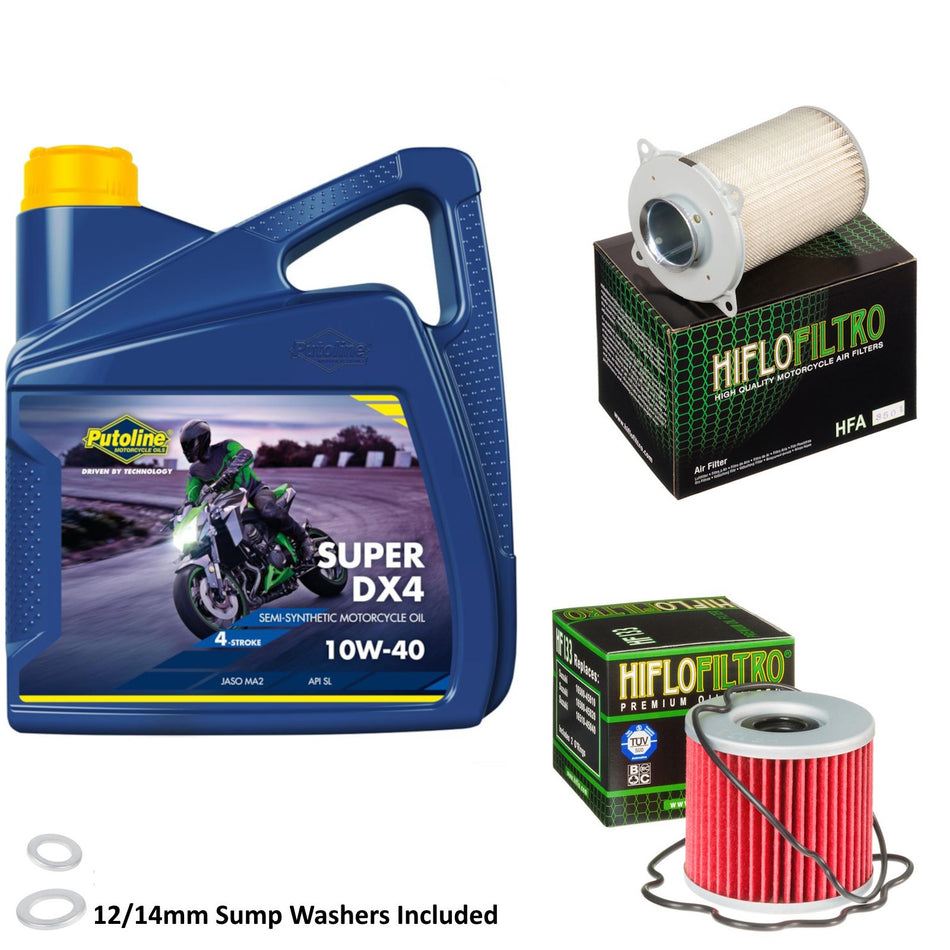 Putoline DX4 10w40 4L Oil & HF133 & HFA3501 Oil Filter Kit