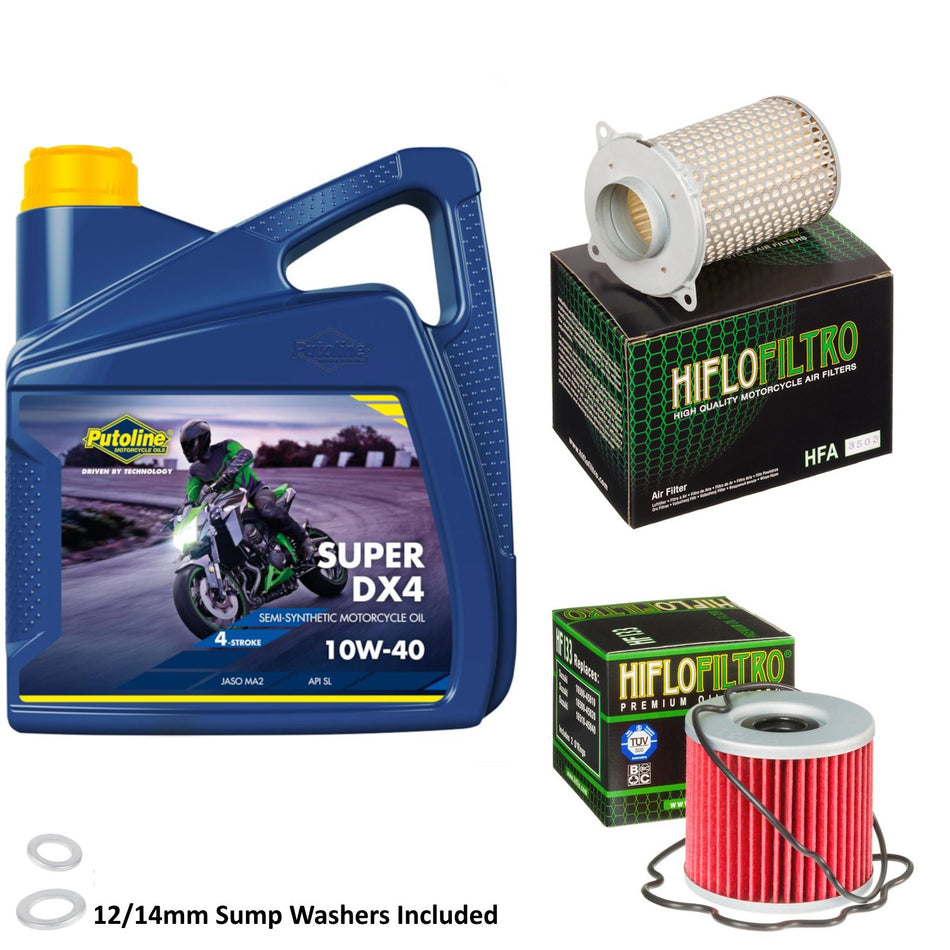 Putoline DX4 10w40 4L Oil & HF133 & HFA3503 Oil Filter Kit