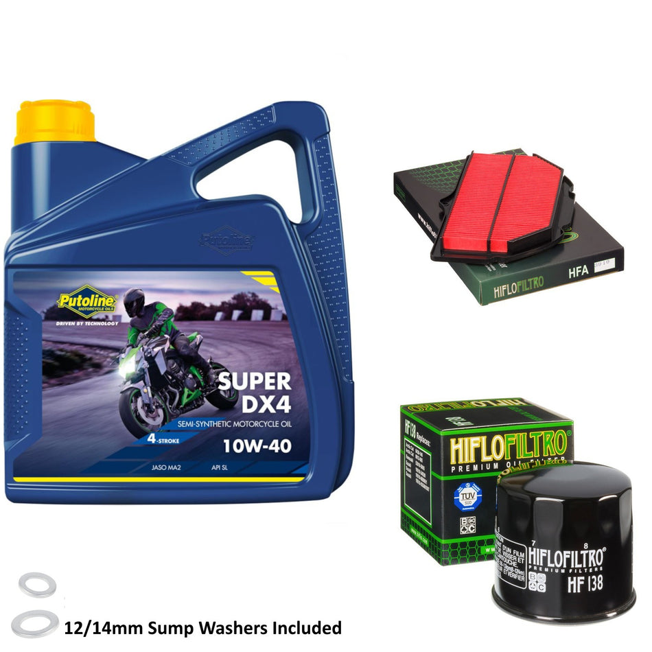 Putoline DX4 10w40 4L Oil & HF138 & HFA3910 Oil Filter Kit