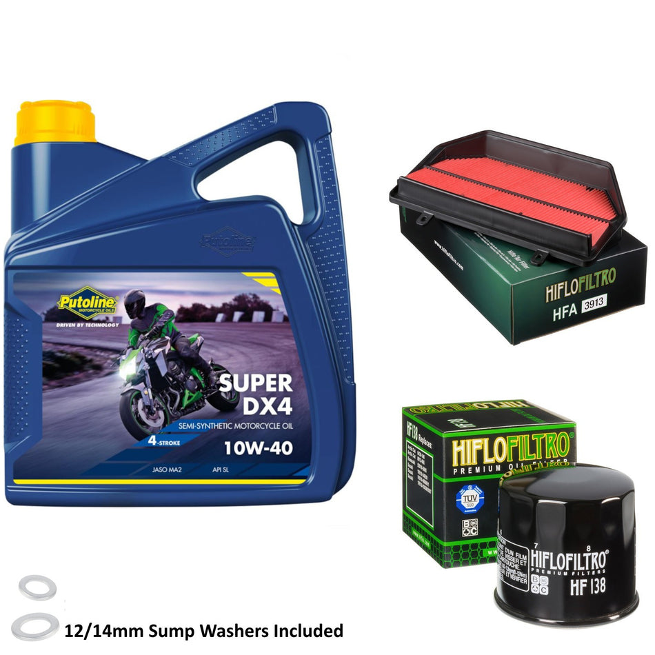 Putoline DX4 10w40 4L Oil & HF138 & HFA3913 Oil Filter Kit