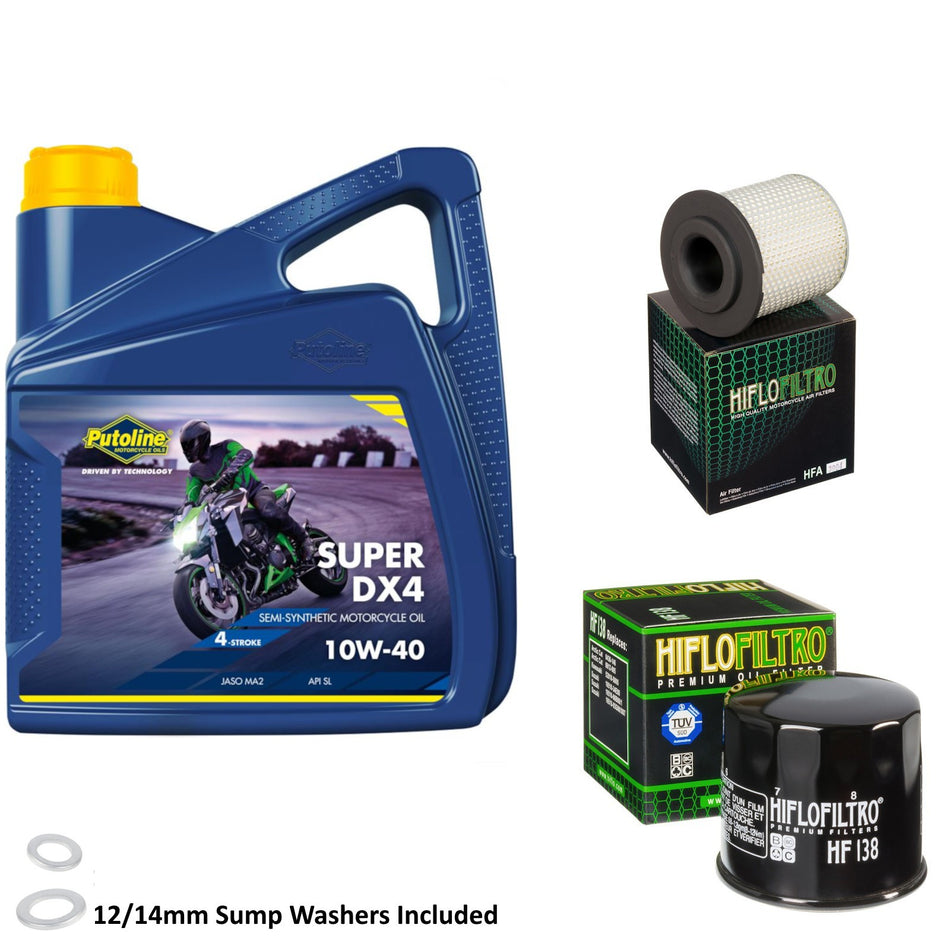 Putoline DX4 10w40 4L Oil & HF138 & HFA3904 Oil Filter Kit