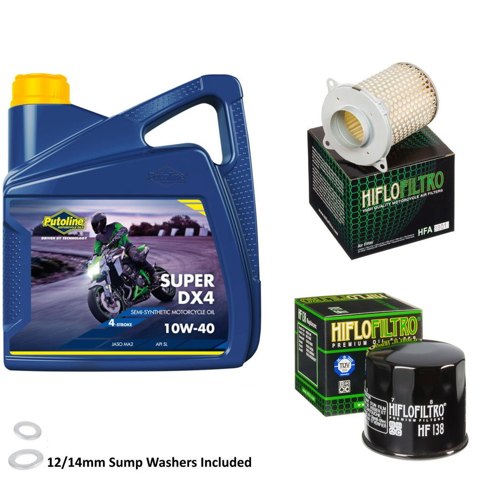 Putoline DX4 10w40 4L Oil & HF138 & HFA3801 Oil Filter Kit