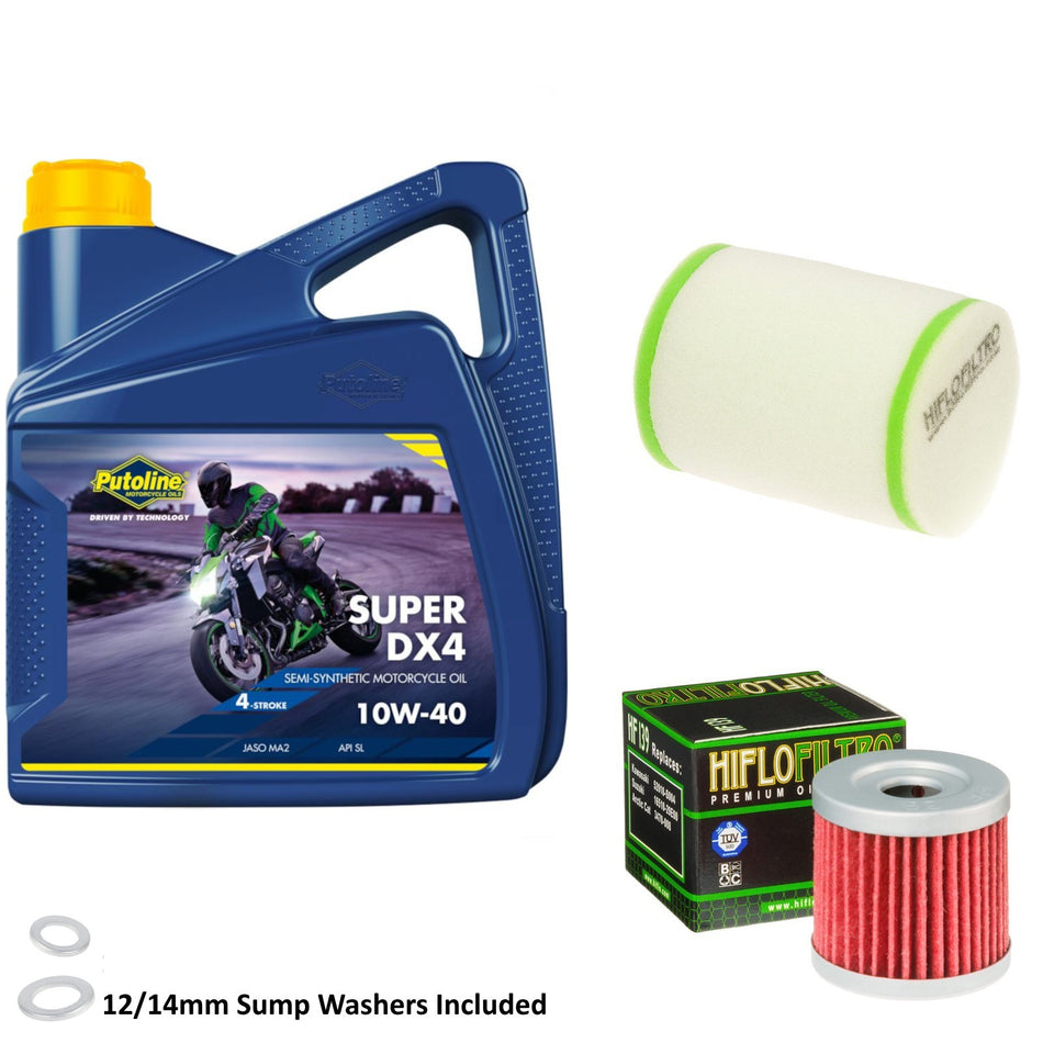 Putoline DX4 10w40 4L Oil & HF139 & HFF3022 Oil Filter Kit