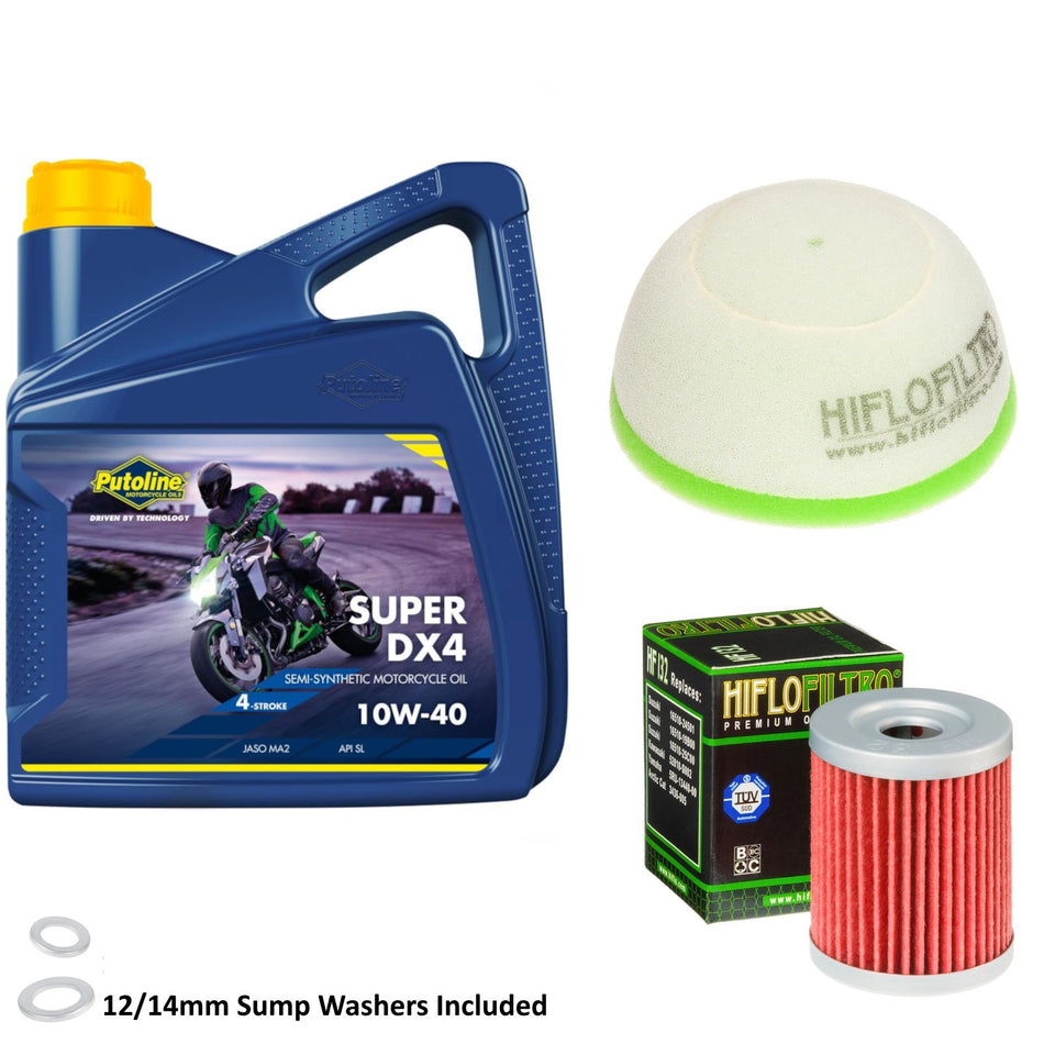 Putoline DX4 10w40 4L Oil & HF132 & HFF3016 Oil Filter Kit
