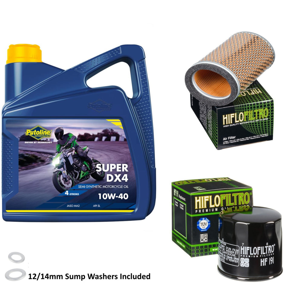 Putoline DX4 10w40 4L Oil & HF191 & HFA6504 Oil Filter Kit