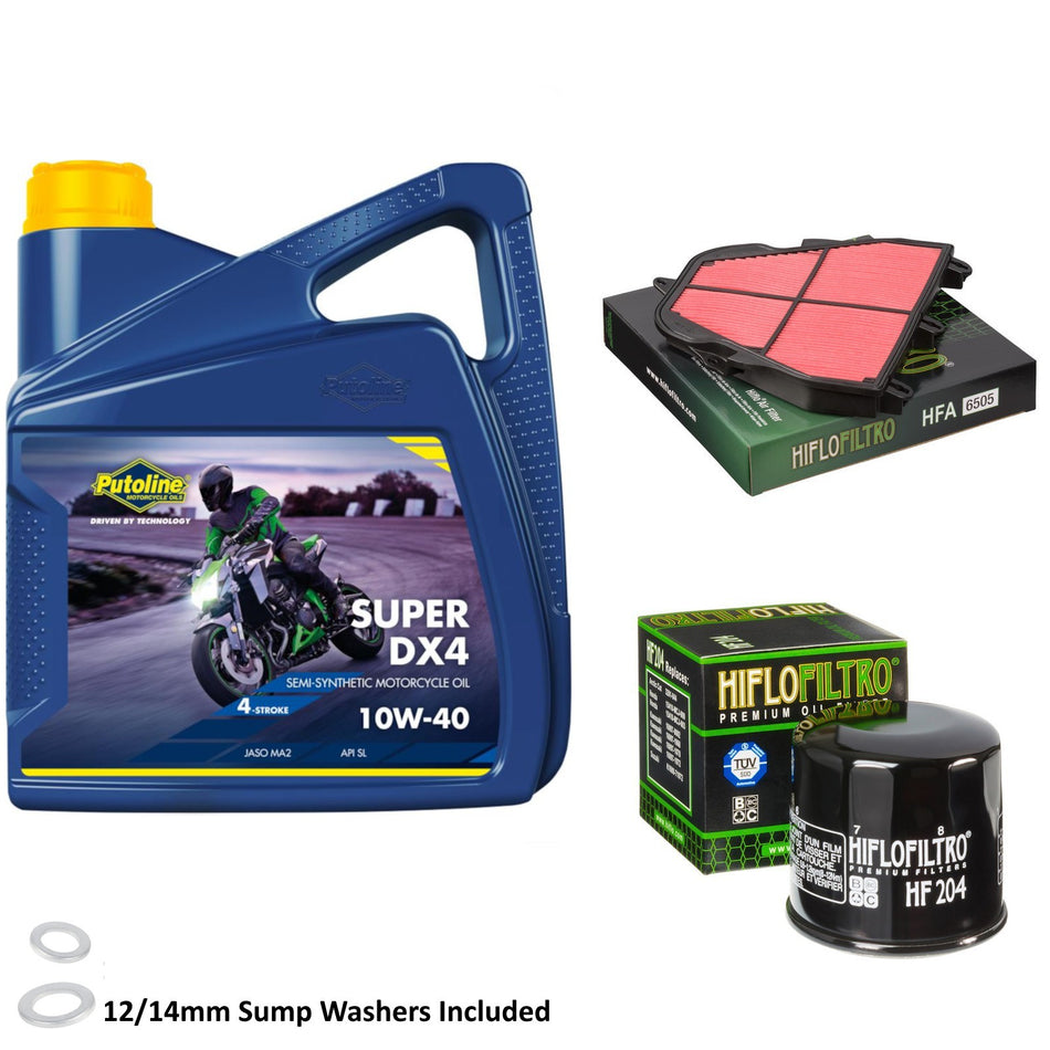 Putoline DX4 10w40 4L Oil & HF204 & HFA6502 Oil Filter Kit