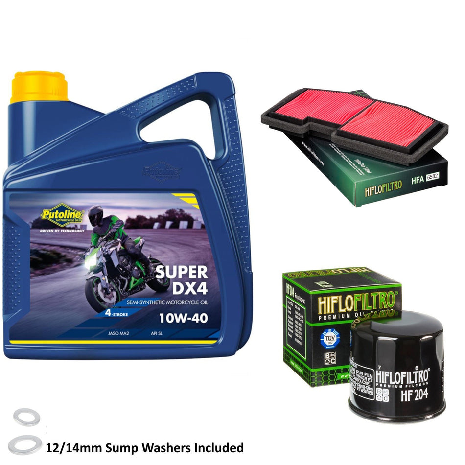Putoline DX4 10w40 4L Oil & HF204 & HFA6502 Oil Filter Kit