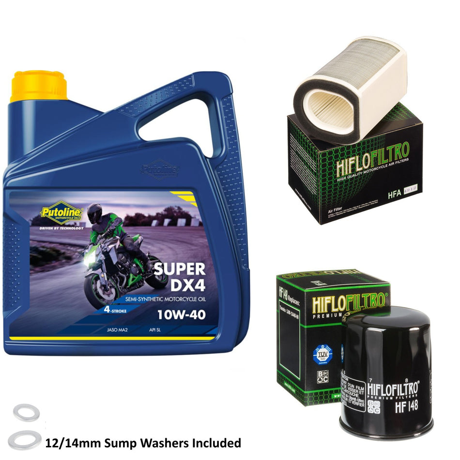Putoline DX4 10w40 4L Oil & HF148 & HFA4912 Oil Filter Kit