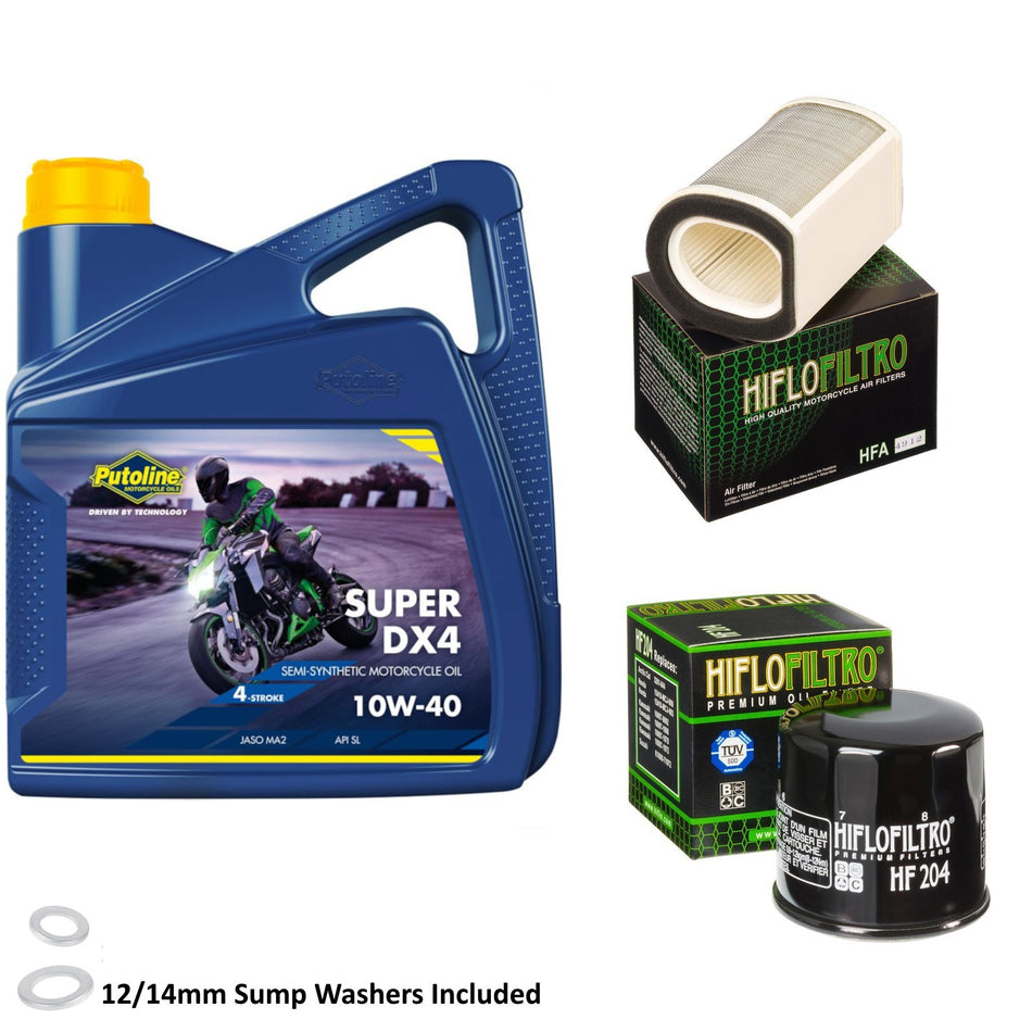 Putoline DX4 10w40 4L Oil & HF204 & HFA4912 Oil Filter Kit