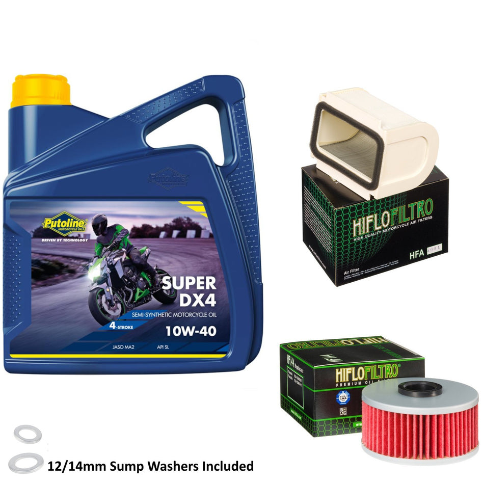 Putoline DX4 10w40 4L Oil & HF144 & HFA4901 Oil Filter Kit