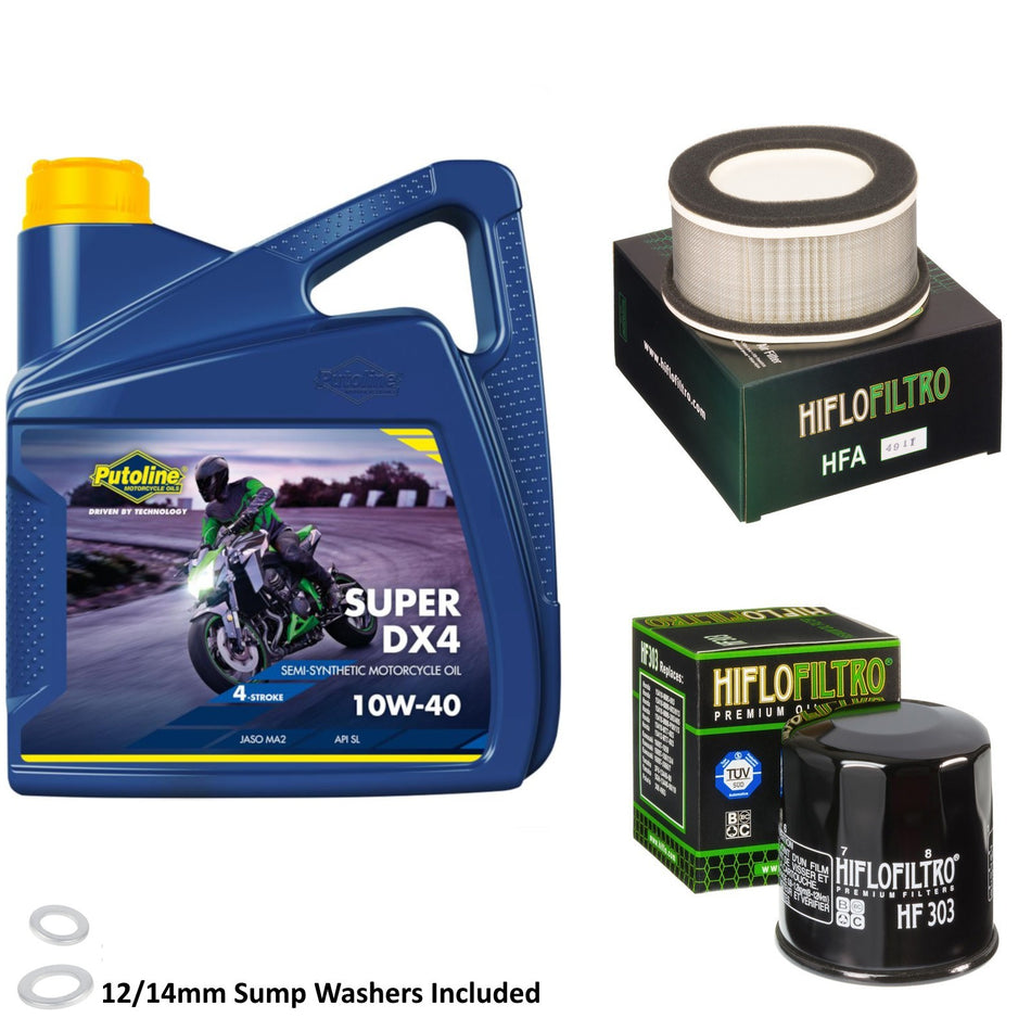 Putoline DX4 10w40 4L Oil & HF303 & HFA4911 Oil Filter Kit