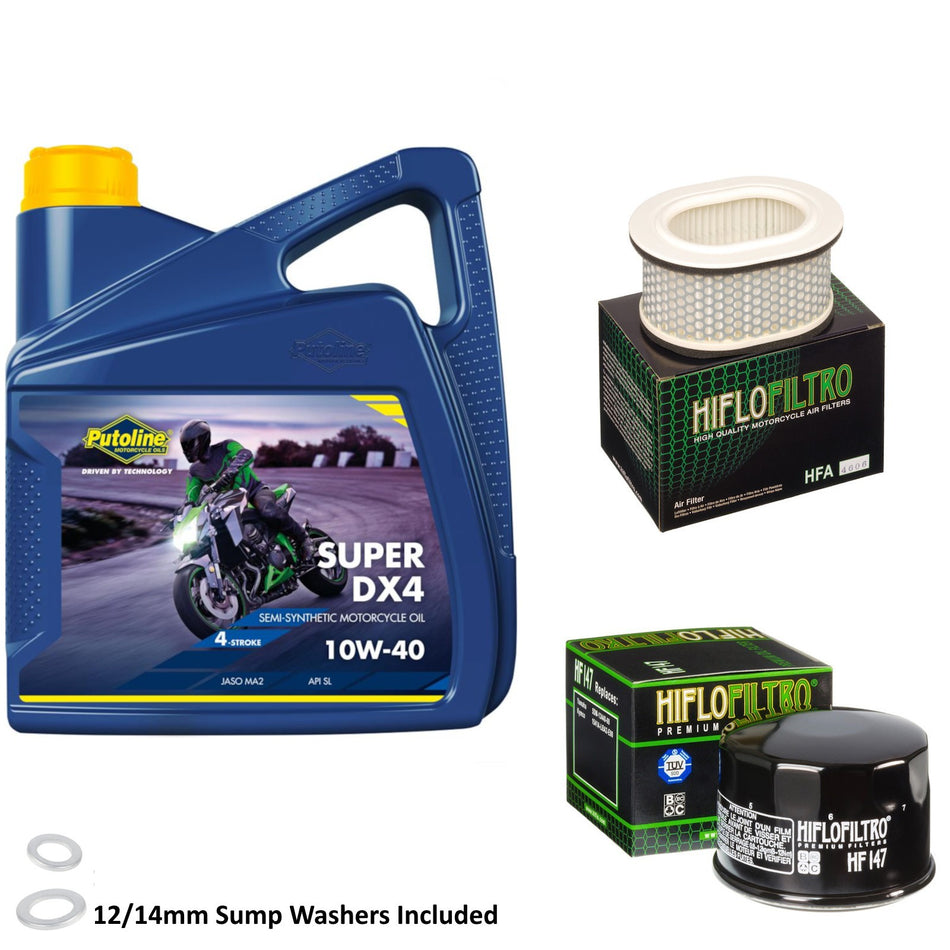 Putoline DX4 10w40 4L Oil & HF147 & HFA4606 Oil Filter Kit