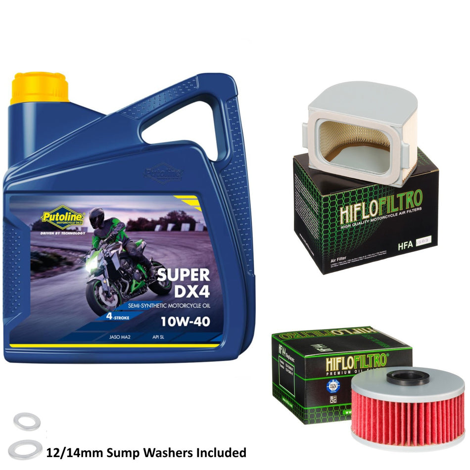 Putoline DX4 10w40 4L Oil & HF144 & HFA4609 Oil Filter Kit