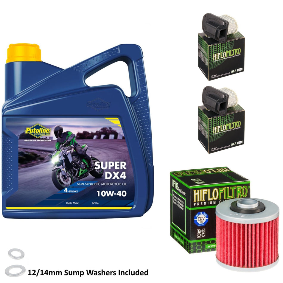 Putoline DX4 10w40 4L Oil & HF145 & HFA4704 Oil Filter Kit