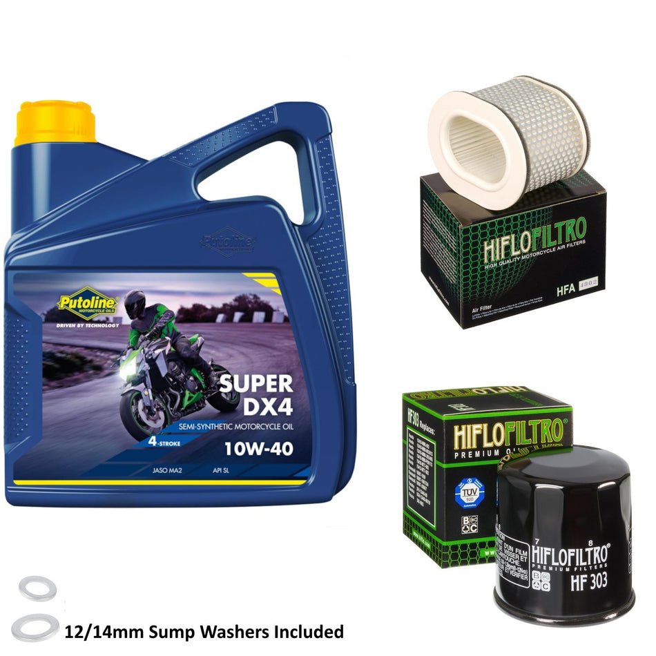 Putoline DX4 10w40 4L Oil & HF303 & HFA4902 Oil Filter Kit