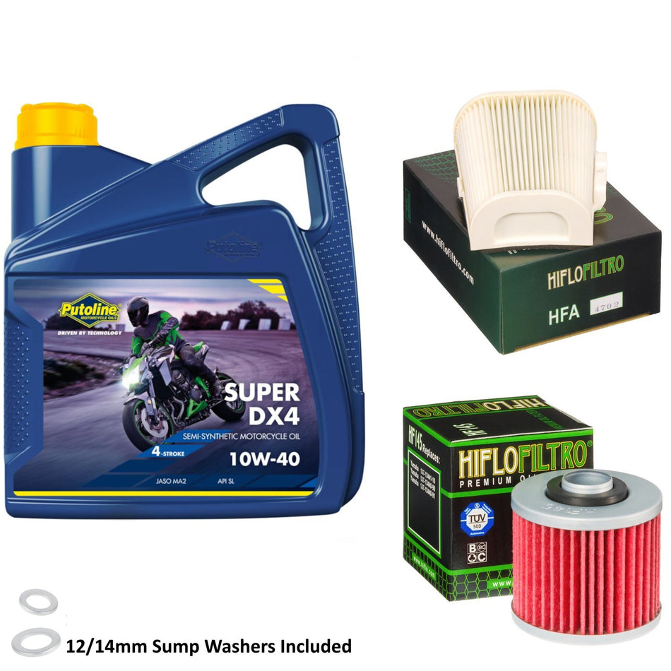Putoline DX4 10w40 4L Oil & HF145 & HFA4702 Oil Filter Kit