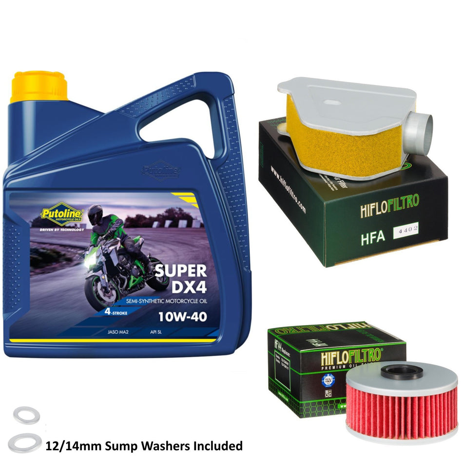 Putoline DX4 10w40 4L Oil & HF144 & HFA4402 Oil Filter Kit