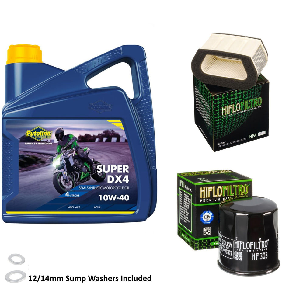 Putoline DX4 10w40 4L Oil & HF303 & HFA4907 Oil Filter Kit