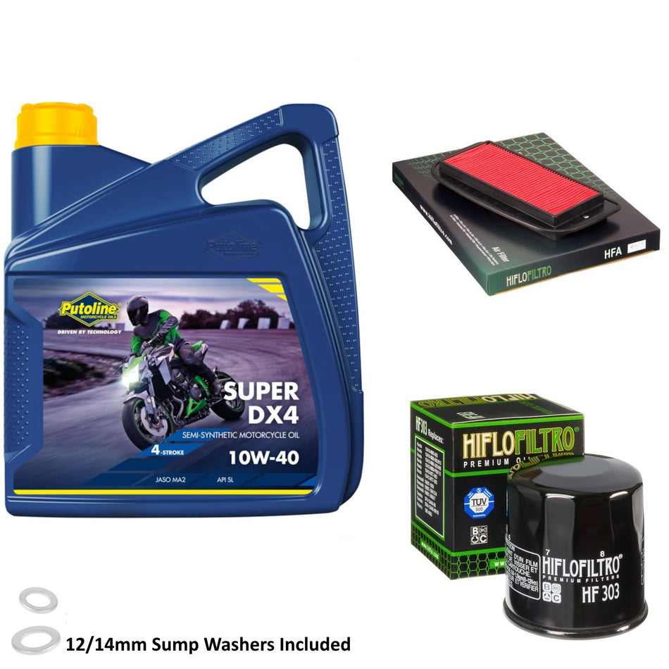 Putoline DX4 10w40 4L Oil & HF303 & HFA4916 Oil Filter Kit