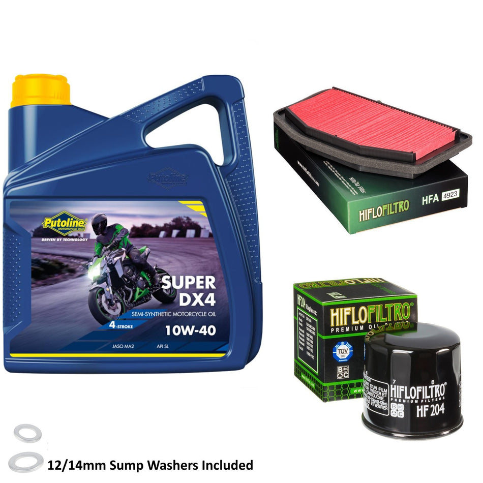 Putoline DX4 10w40 4L Oil & HF204 & HFA4923 Oil Filter Kit