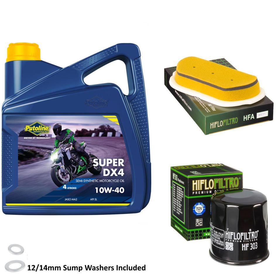 Putoline DX4 10w40 4L Oil & HF303 & HFA4610 Oil Filter Kit