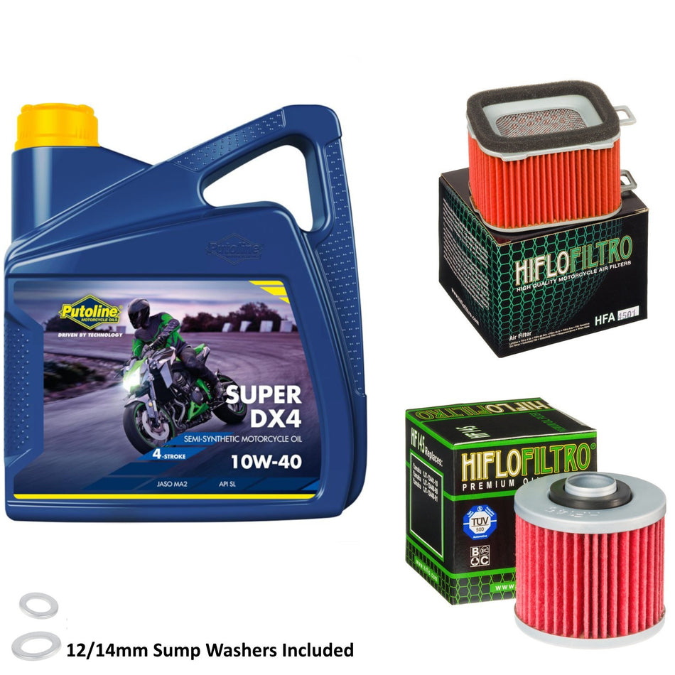 Putoline DX4 10w40 4L Oil & HF145 & HFA4501 Oil Filter Kit
