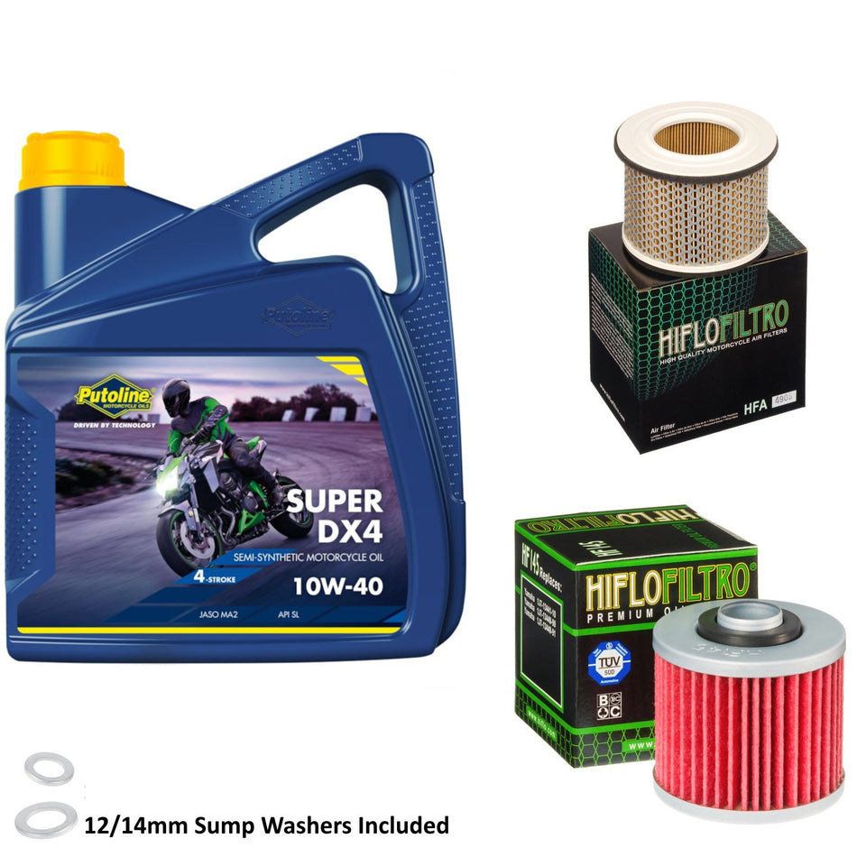 Putoline DX4 10w40 4L Oil & HF145 & HFA4905 Oil Filter Kit