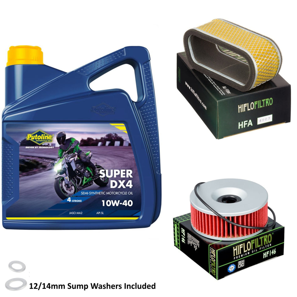 Putoline DX4 10w40 4L Oil & HF146 & HFA4903 Oil Filter Kit