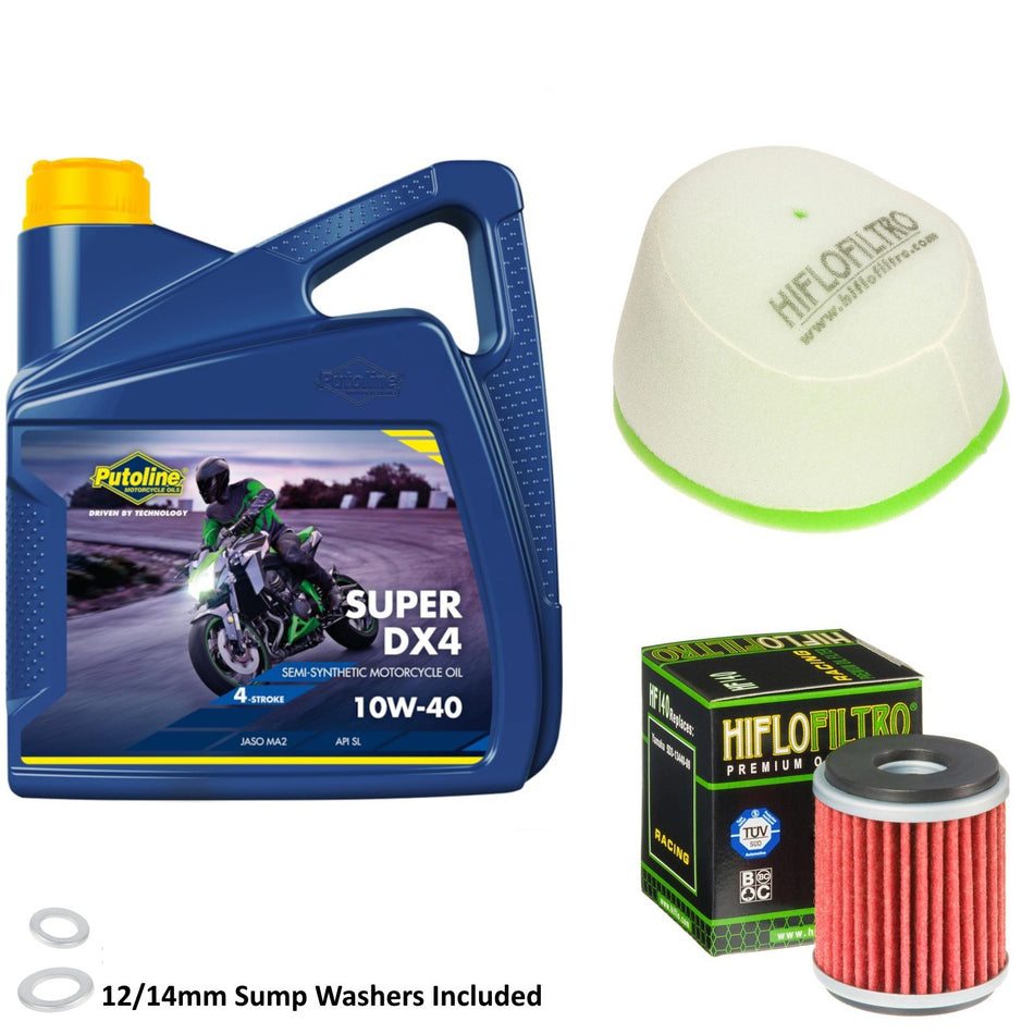 Putoline DX4 10w40 4L Oil & HF140 & HFF4012 Oil Filter Kit