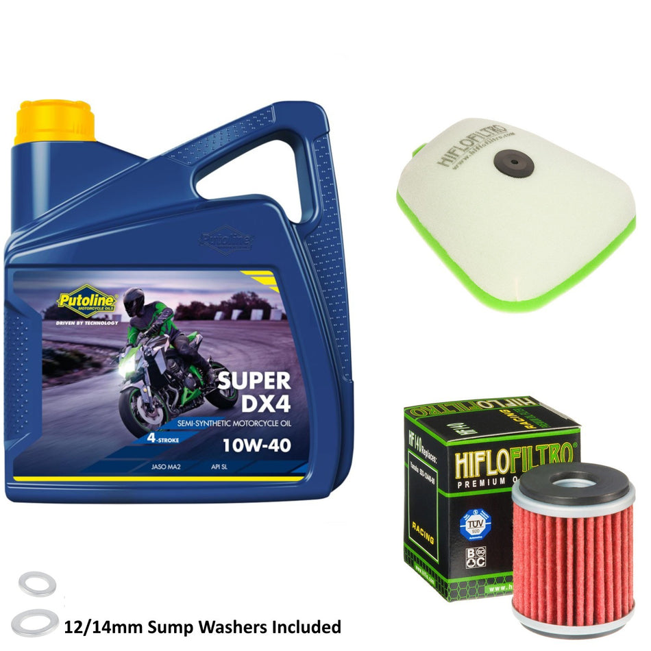 Putoline DX4 10w40 4L Oil & HF140 & HFF4023 Oil Filter Kit