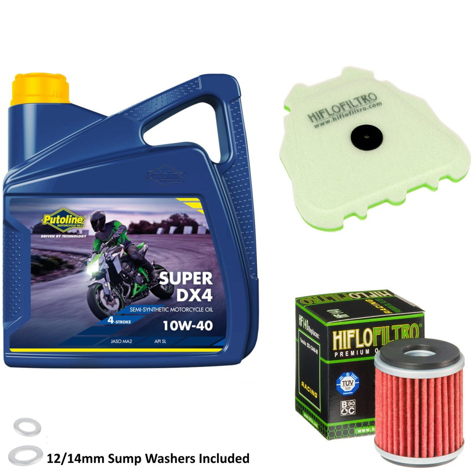 Putoline DX4 10w40 4L Oil & HF140 & HFF4030 Oil Filter Kit