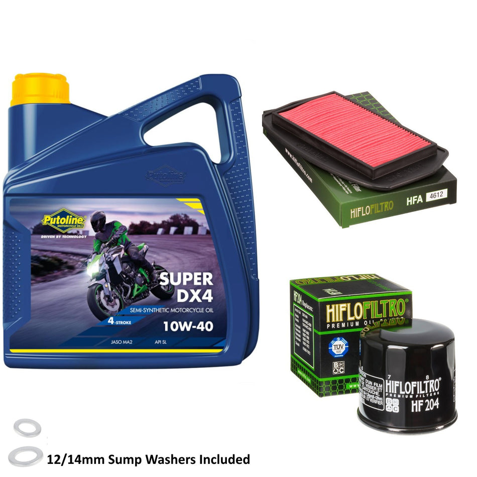 Putoline DX4 10w40 4L Oil & HF204 & HFA4612 Oil Filter Kit