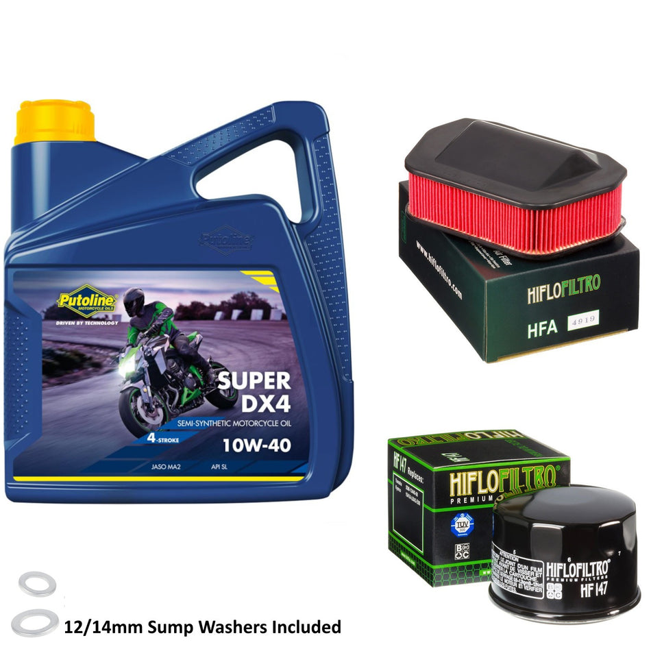 Putoline DX4 10w40 4L Oil & HF147 & HFA4919 Oil Filter Kit