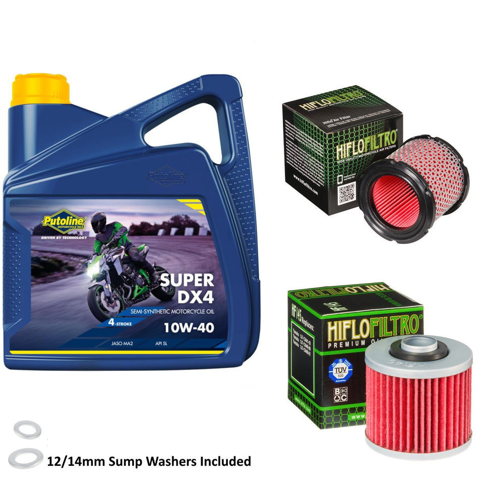 Putoline DX4 10w40 4L Oil & HF145 & HFA4616 Oil Filter Kit